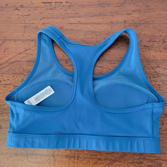 Nike Swoosh Women's  Blue Sports Bra - Picture 3 of 8